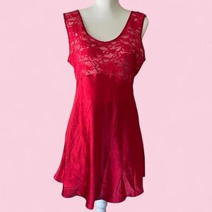 Vintage 90s Victoria's Secret Babydoll Lingerie Slip Dress